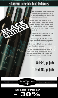Black Friday tilbud fra Bergs Vinimport